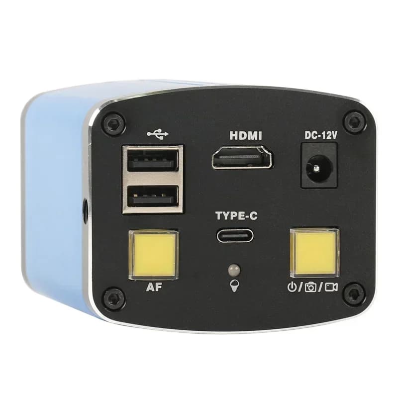 1080P IMX307 AF Microscope Camera with Autofocus, HDMI USB Type C measurement, Zoom lens with C attachment for Industrial and Didactic Inspection