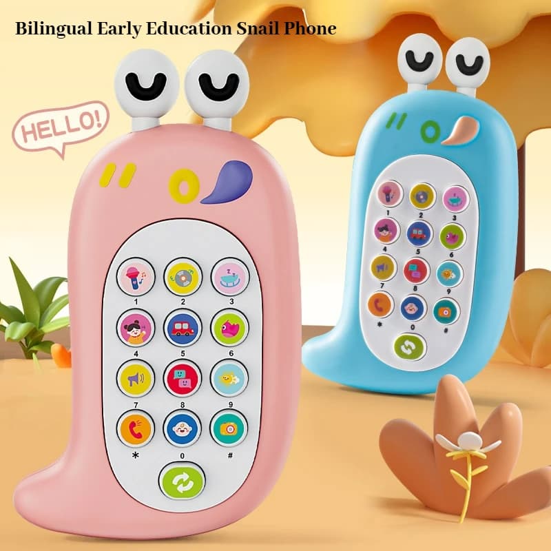 Baby Phone Toy Music Sound Telephone Sleeping Toys With Teether Simulation Phone Kids Infant Early Educational Toy Kids Gifts