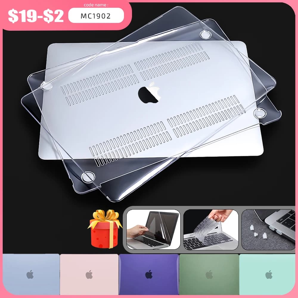 Caso di cristallo Opaco di Caso Per MacBook Pro 13 A2289 A2251 2020 Touch ID Della Copertura Per Macbook Air 13 Fonda A2179 pro