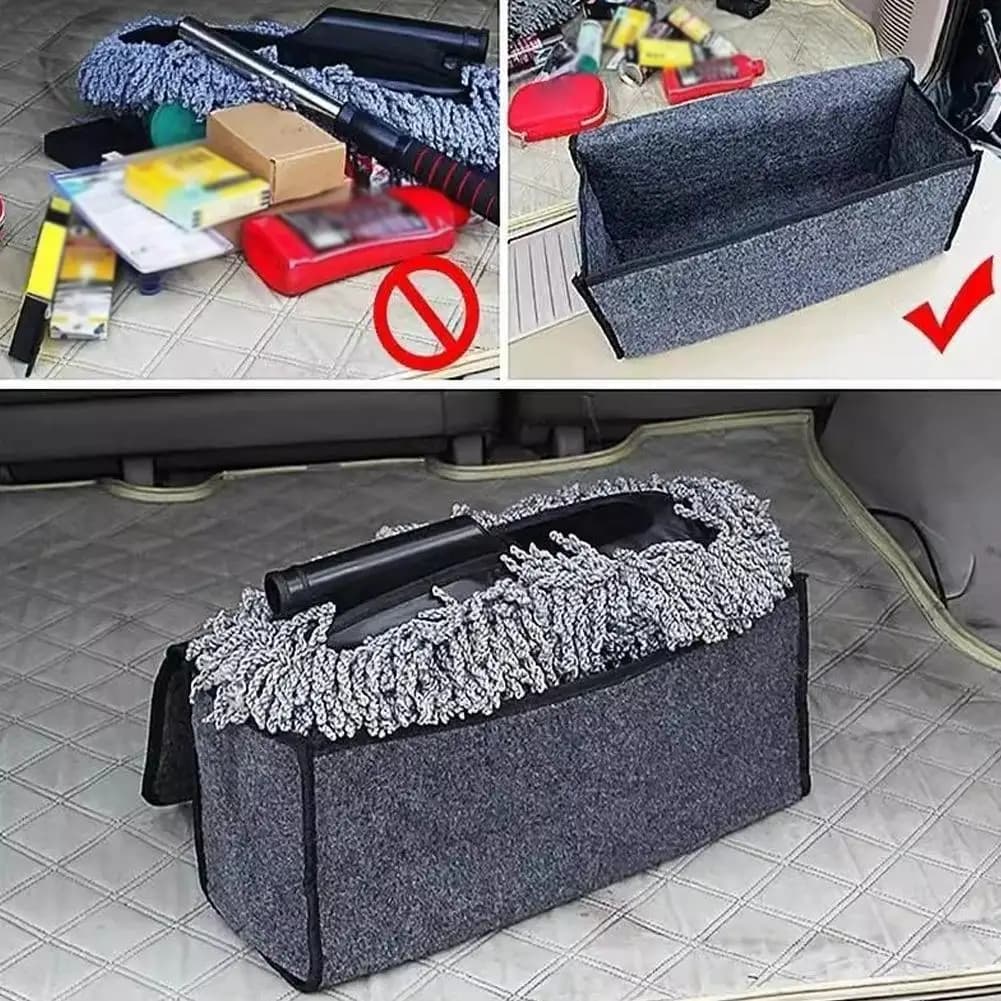 Grande antiscivolo per auto e yacht scatola portaoggetti in feltro morbido bagagliaio per auto scatola di immagazzinaggio in feltro morbido accessori bagagliaio per auto borsa di smistamento universale