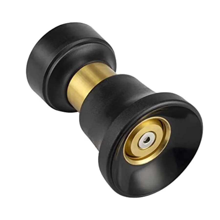 Ugello per Tubo Flessibile, Spruzzatore da Giardino in Ottone Resistente Stile Pompiere, ad Alta Potenza, Anti-perdita, Regolabile, Adatto per Lavaggio Auto, Patio