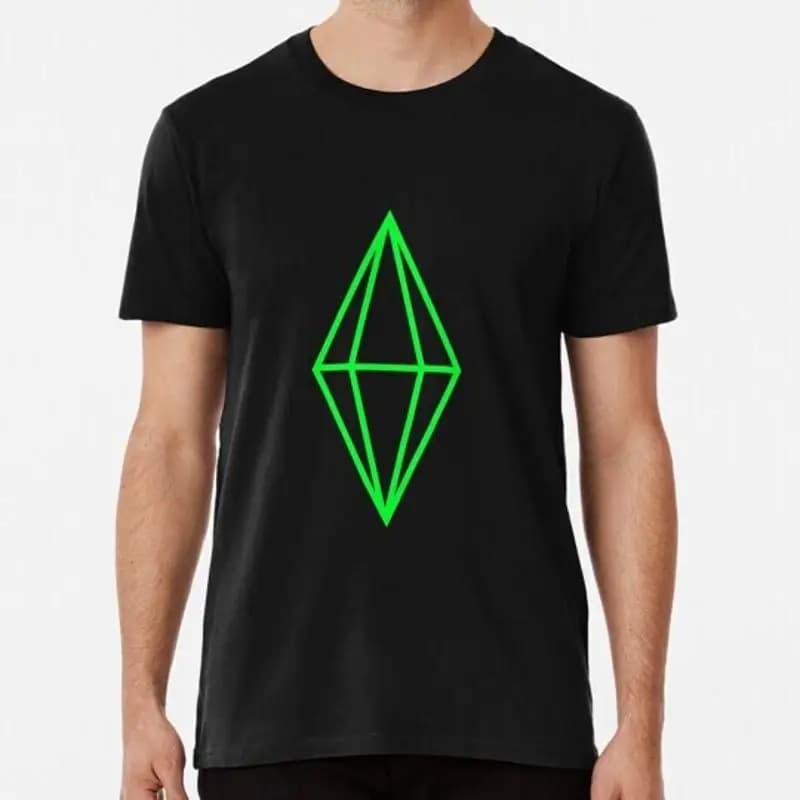 Maglietta The Sims Plumbob dalla taglia S alla 5XL prodotta negli Stati Uniti