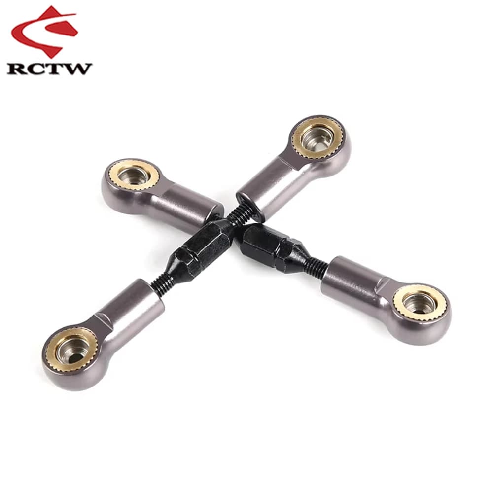 CNC In Lega di Sterzo Servos Collegamento Tirante Tirante Set per 1/5 ROFUN ROFUN F5 MCD XS5 RR5 RC AUTO Giocattoli PARTI