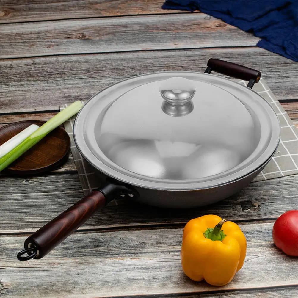 Premium Stainless Steel Universal Pot Lid Fits Pots Pans Woks Skillets Saucepan Heat Moisture Retention Splatter Guard