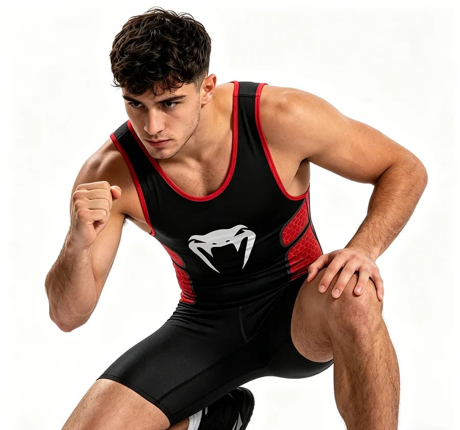 Men's Wrestling Singlet Sleeveless Suit Performance Gym Skinsuit Weightlifting Tights Bodybuilding Clothing Running Sets