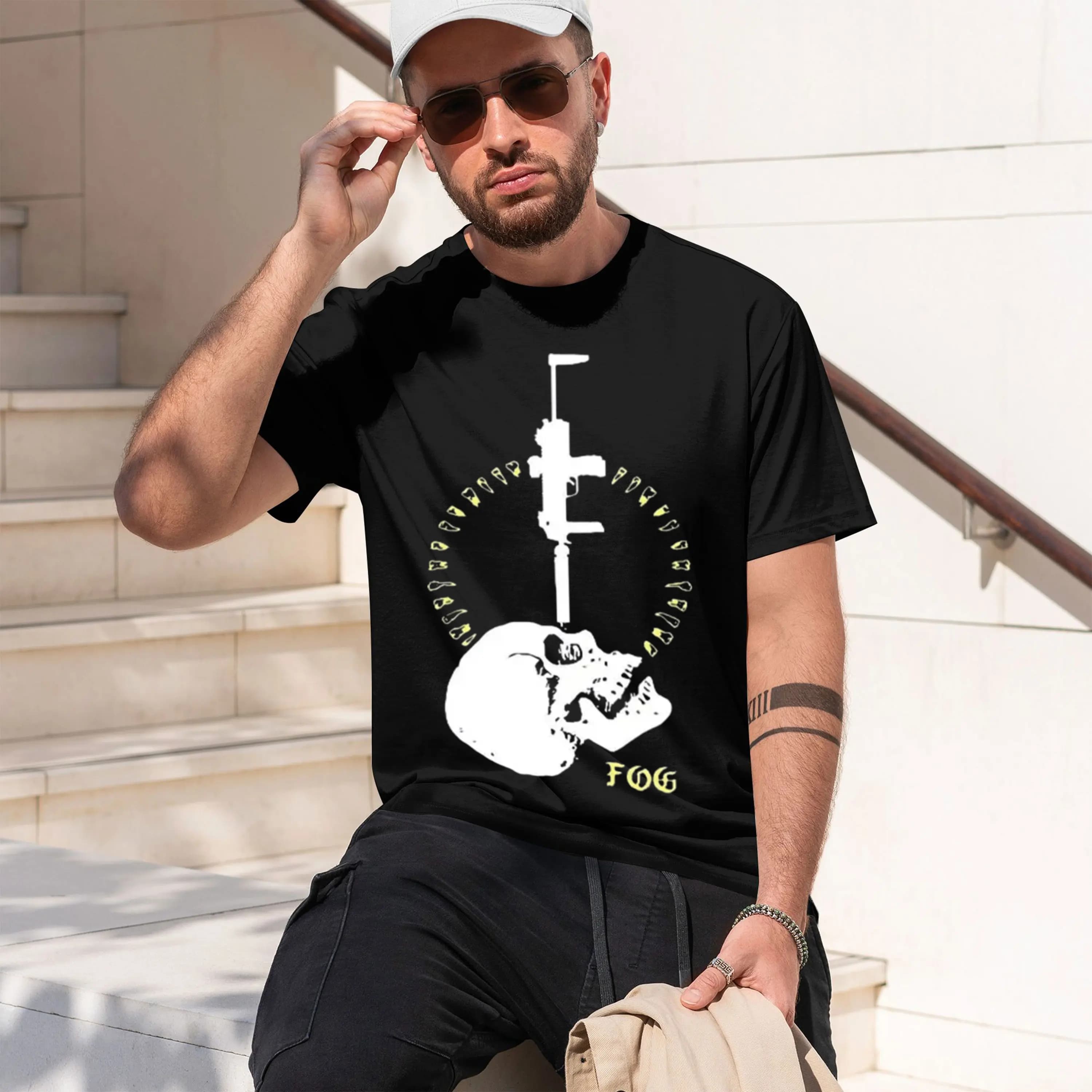 T-shirt girocollo da uomo con logo circolare a tema Emblema mondiale, design semplice, per abbigliamento donna e uomo, Nuovo Modello 2026