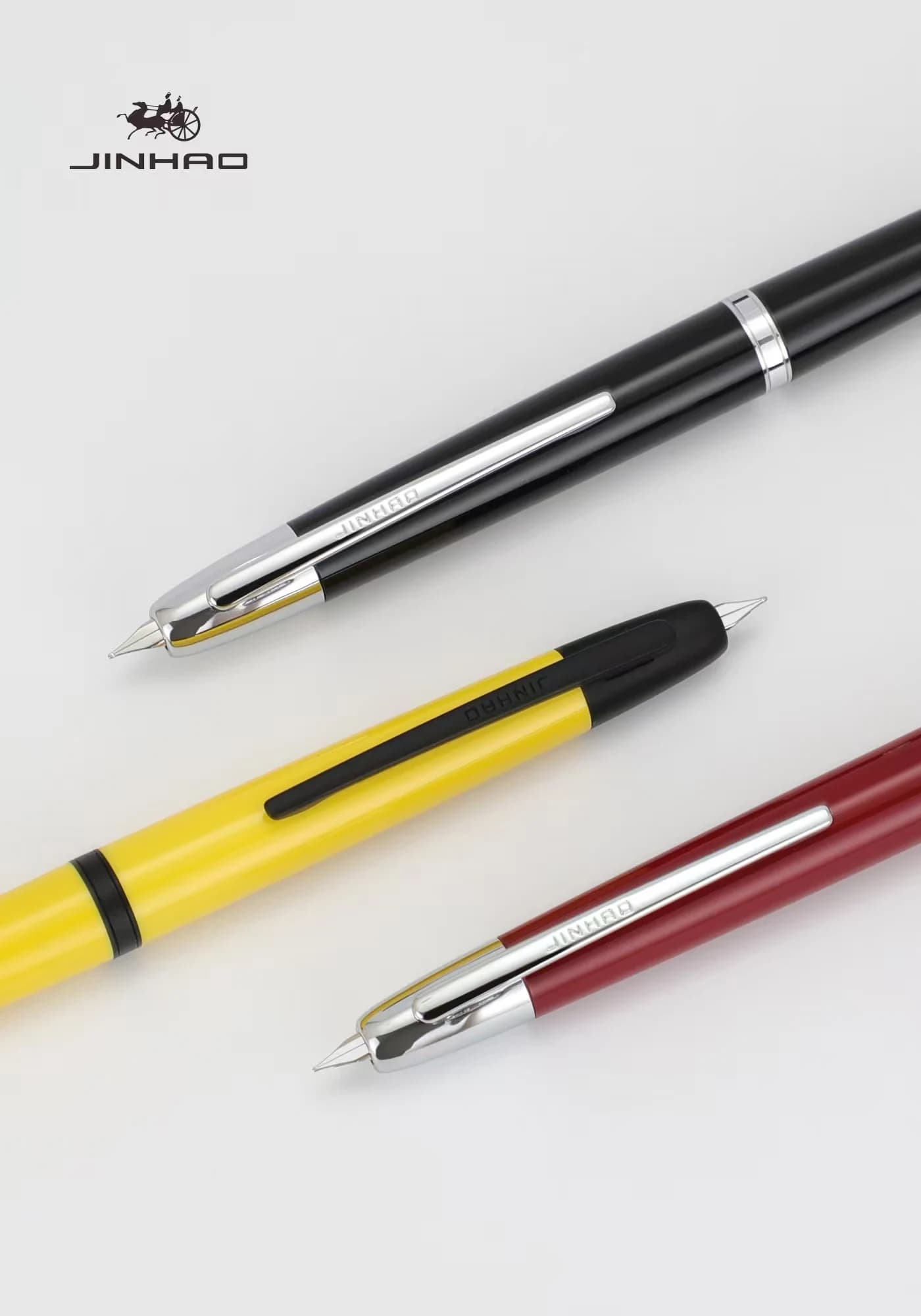 Jinhao 20 Press Retractable EF/F Pen with Converter Gift Pen for Resin Writing