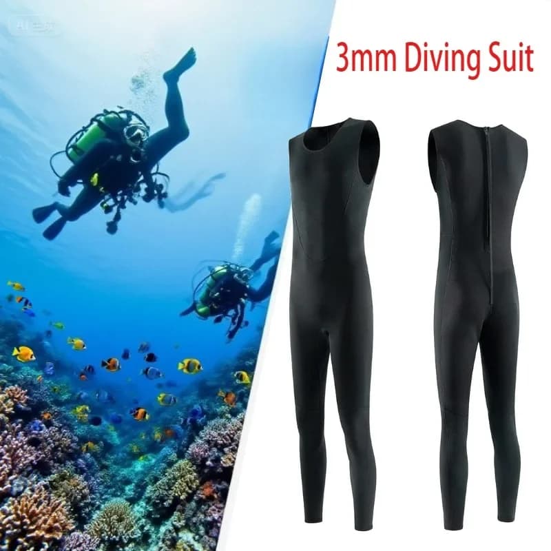 Muta subacquea monopezzo da 3 mm per uomo e donna - Resistente al freddo, calda, perfetta per snorkeling, immersioni, surf e nuoto