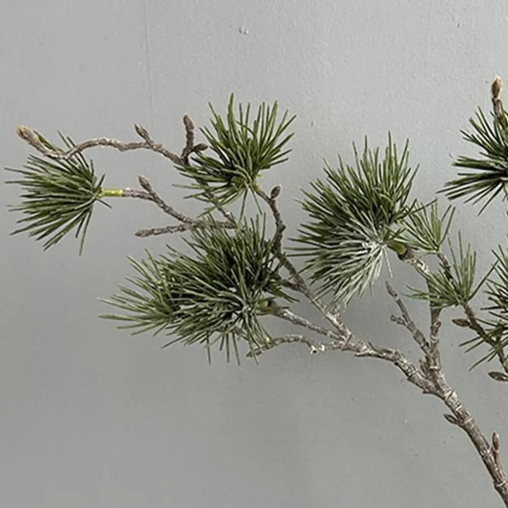 Photography Props Green Artificial Pine Branch Luxury Plastic Pine Trees Plants Elegant Realistic Fake Plants Living Room Decor
