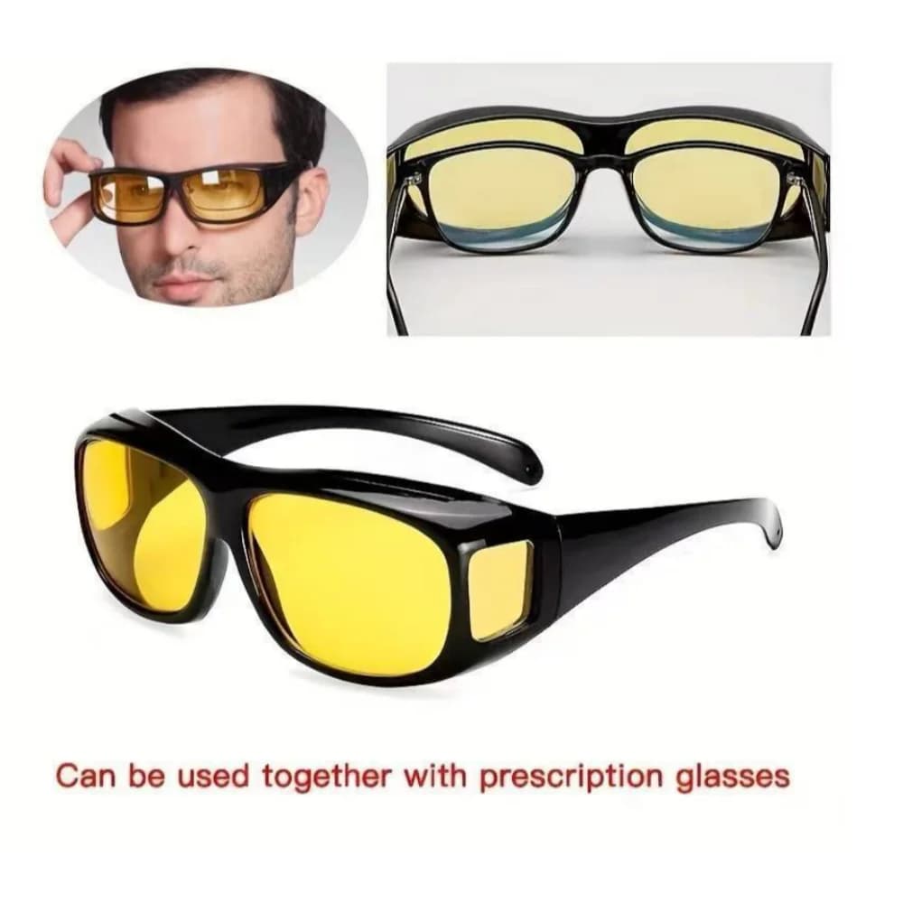Occhiali da sole per visione notturna, occhiali da guida per conducente, occhiali a doppio uso giorno e notte, occhiali unisex con protezione UV