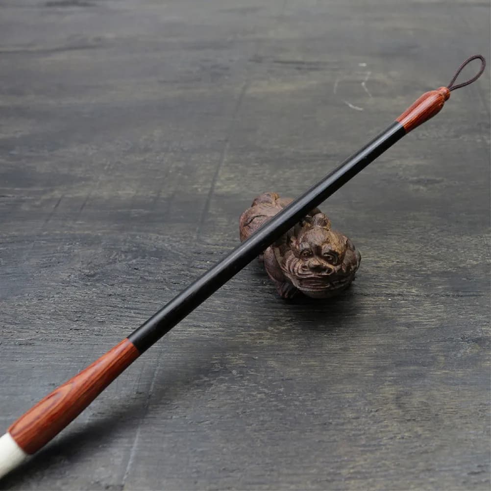 3Pcs Ebony Wolf Sheep Hair Chinese Calligraphy Brushes Set Small Medium Large Traditional Writing Painting Kanji Sumi Drawing