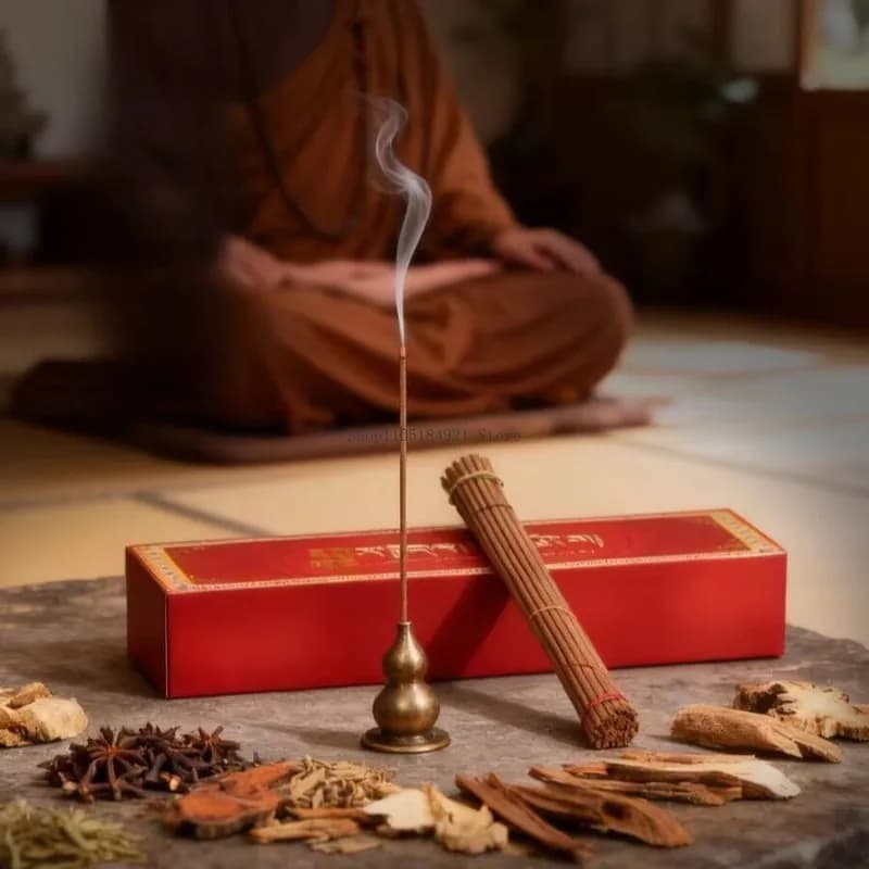50 radici Bronzo di incenso naturale tibetano antico Casa per interni Offerta Buddha Meditazione Calma la mente Purificazione Aromaterapia dell'aria