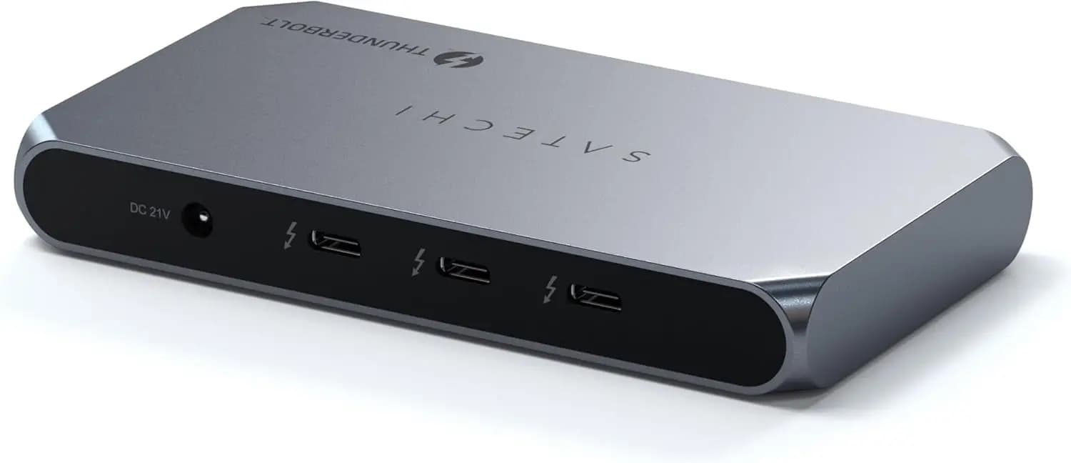 Docking Station Thunderbolt 4 con Ricarica 100W, Supporto Display 8K/4K, Hub USB-C per MacBook e Laptop Windows