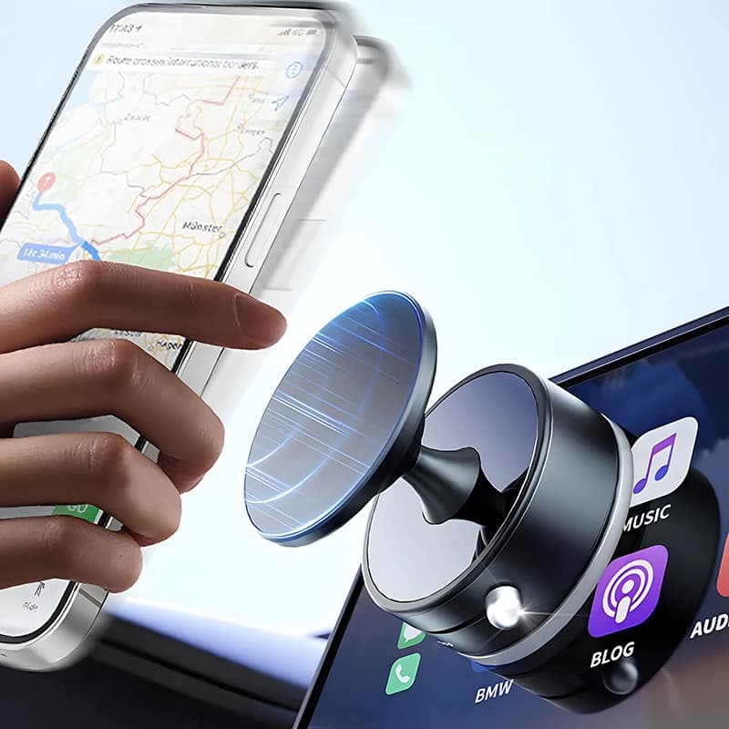 Supporto Magnetico per Telefono con Ventosa a 360 Gradi ° Supporto per telefono regolabile con ventosa per auto, compatibile con MagSafe, supporto portatile per iPhone 17 16 15 14