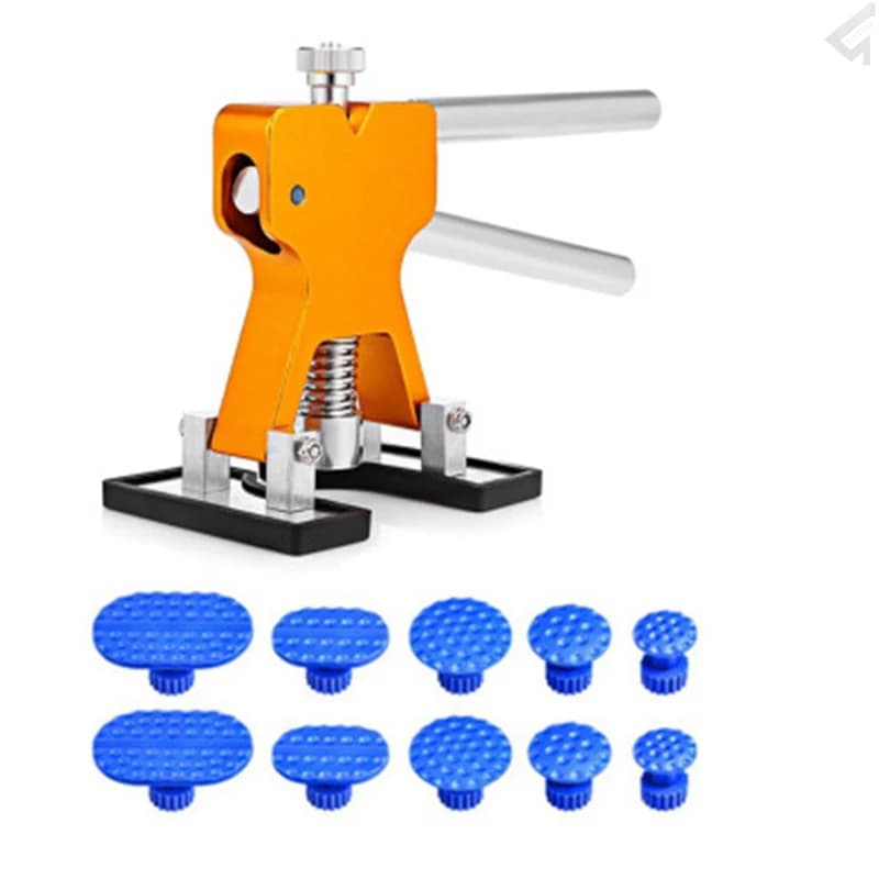 Strumenti per la rimozione di ammaccature senza vernice per carrozzeria dell'auto Set di utensili manuali per sollevatore per estrattore di ammaccature con riparazione a 10 linguette
