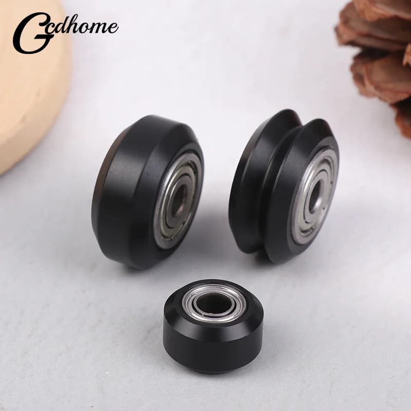 5 pcs POM wheel with linear bearing 625ZZ 3D printer POM wheel pulleys plastic type V wheels for laser engraver parts