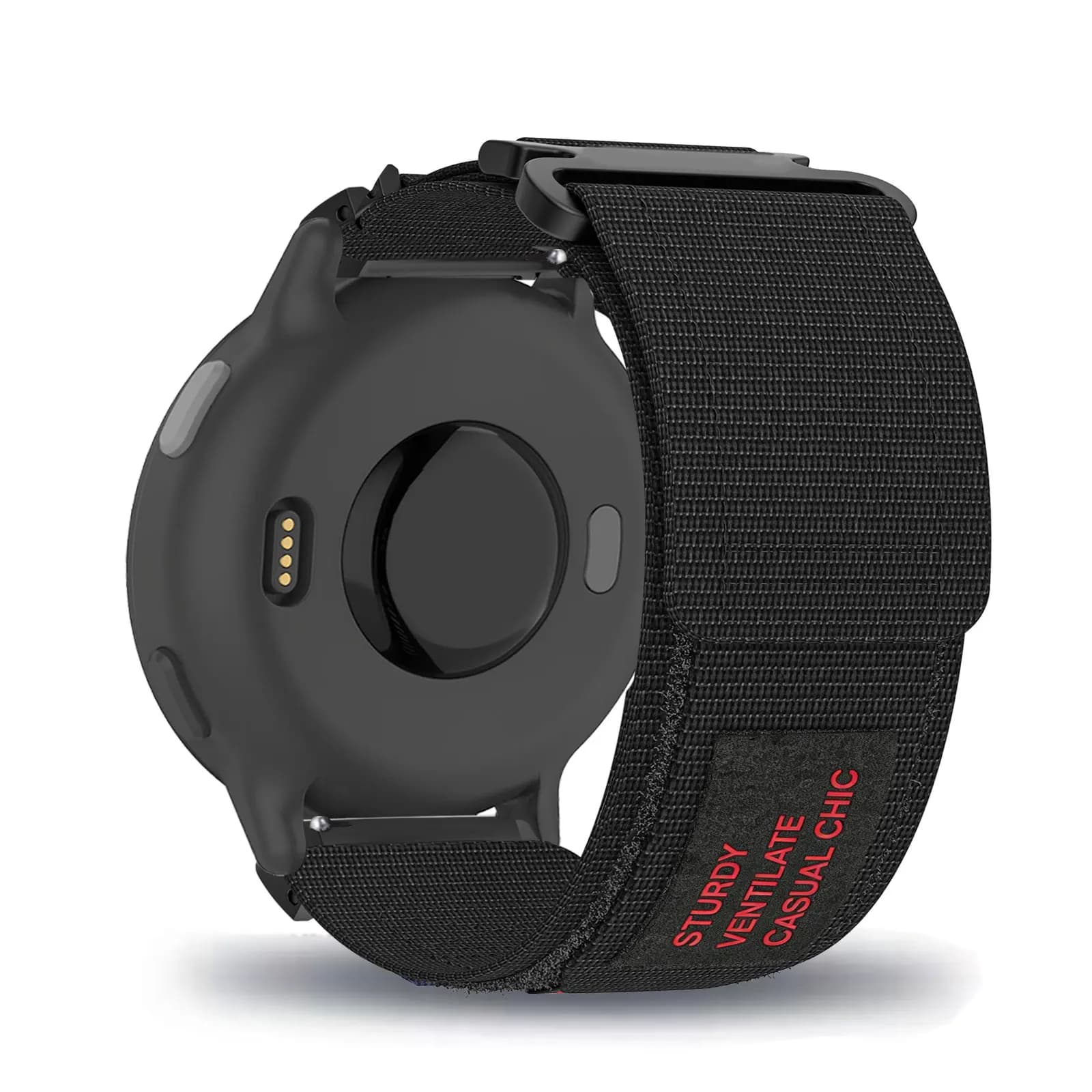 Cinturini in nylon con velcro per Garmin Venu/Venu 2 Plus/Venu Sq/Venu Sq Music/Venu Sq 2/Venu Sq 2 Music per uomo e donna