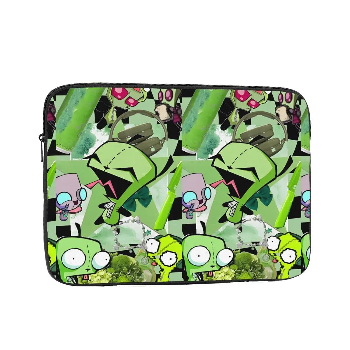 Cartoon Invader Zim Custodia protettiva per laptop Borsa per notebook da 10 12 13 15 17 pollici Custodia antiurto