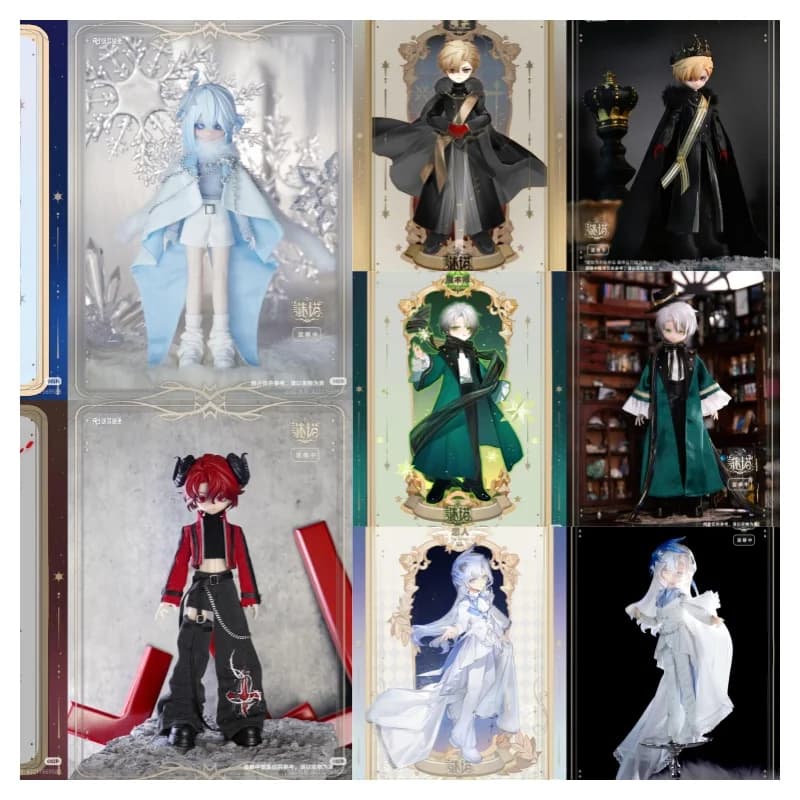 Mystery Tower Cat Box 8-Point Bjd All-Male Character Blind Box, Adorable Figurine Tabletop New Item Peripheral Festival Gift
