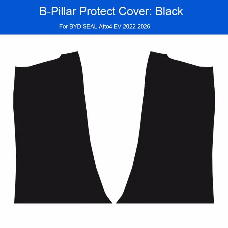 Car B-Pillar Throat Protecting Davanzale Pad PU Leather for BYD SEAL ATTO4 EV 2022-2026 Anti-Calcio Zerbino Resistant To Accessories Graffi