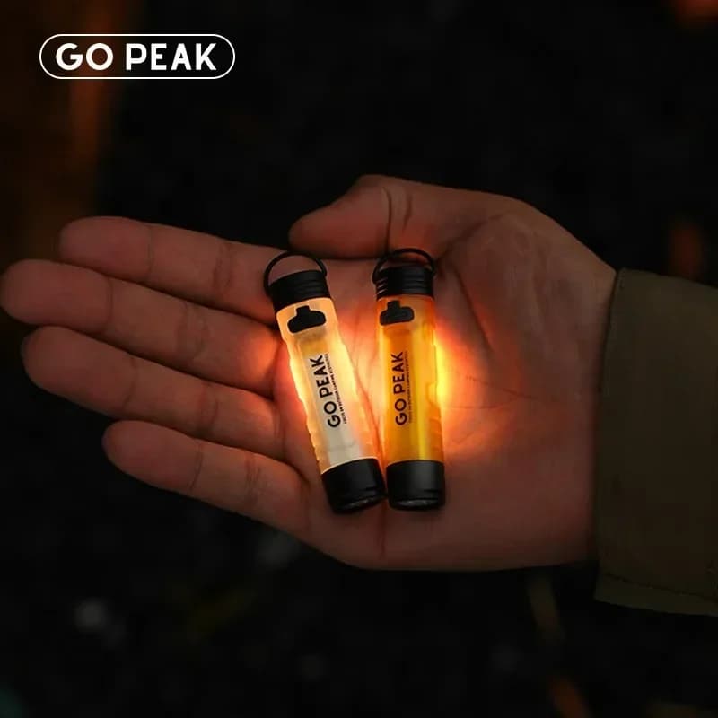 Outdoor Strong Light Flashlight Charging Magnetic Hook Camping Tent LED Flashlight Clip Long-Term Light New