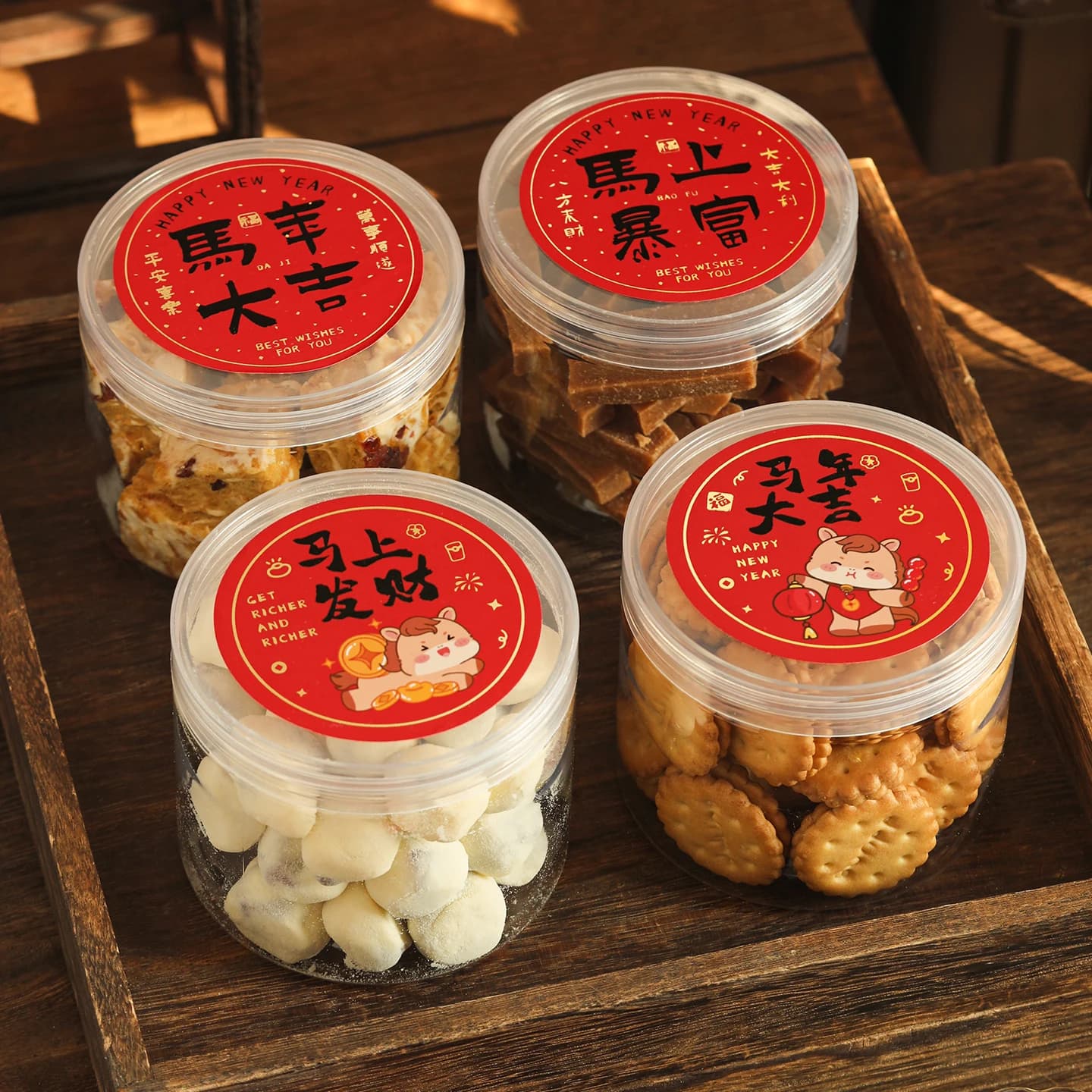 Contenitore per Biscotti in Plastica per Alimenti, Scatola con Coperchio Trasparente Sigillato, Contenitore per Caramelle, Accessori da Cucina per Pasticceria, Fai da Te, Dolcetti