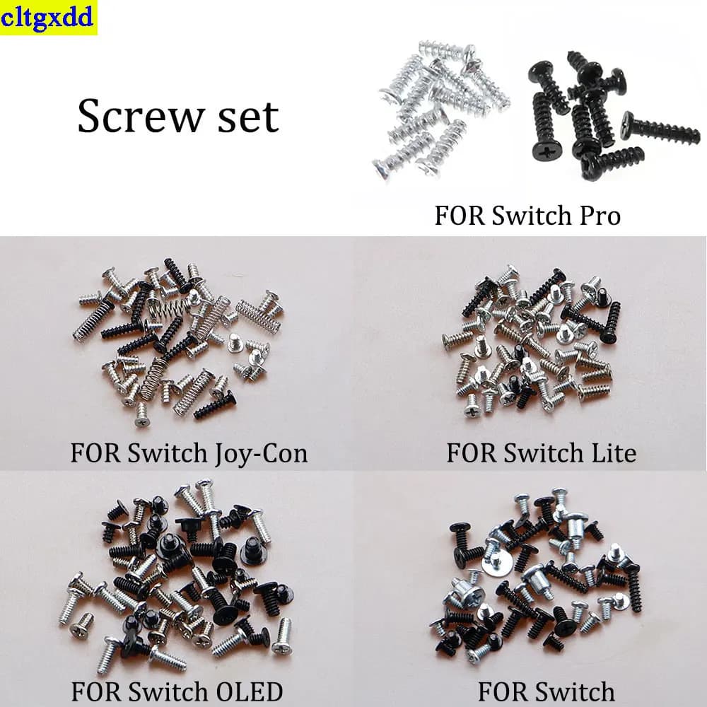 cltgxdd 1 set viti host interruttore PER Switch Joy Con Lite Oled Pro shell set completo di viti installazione e sostituzione