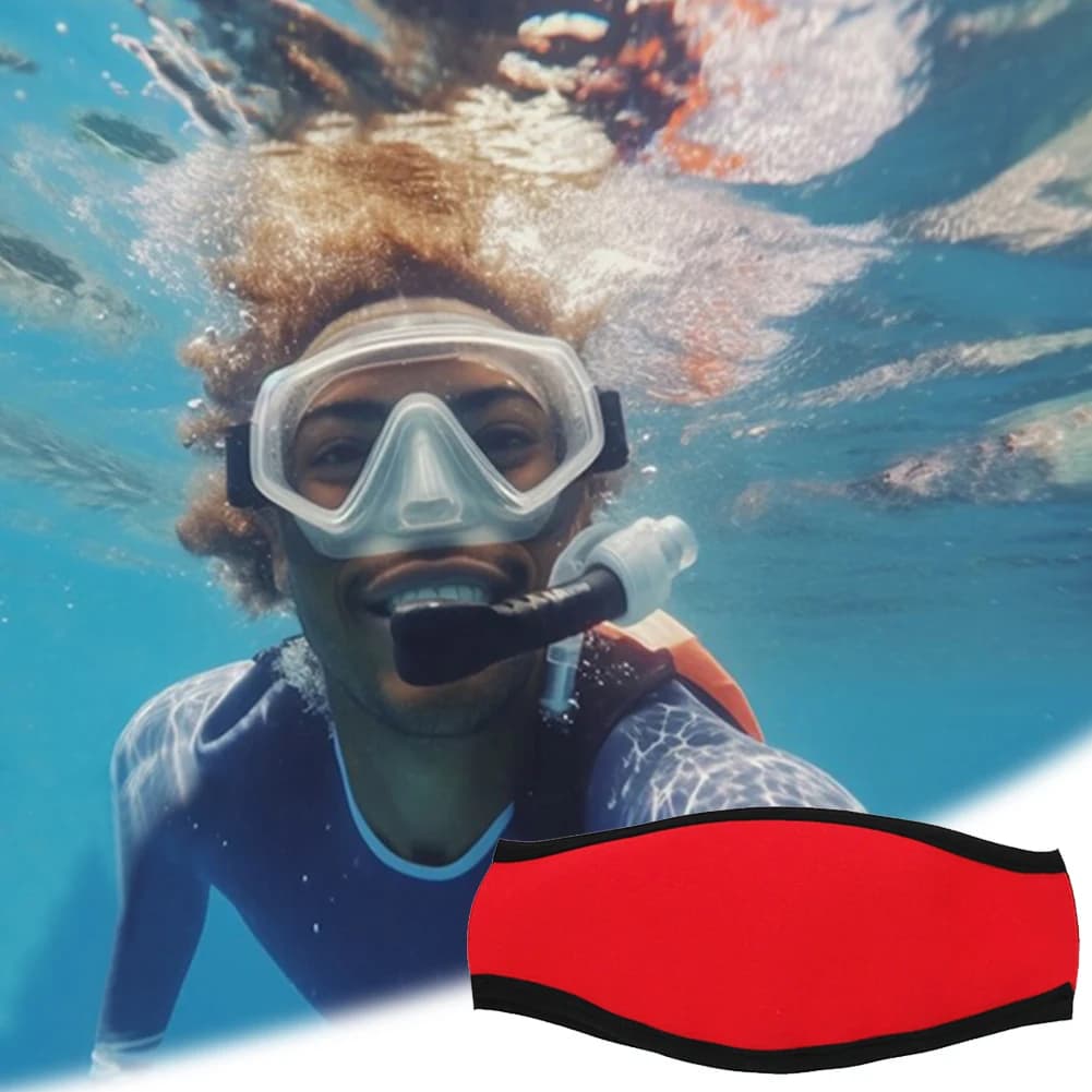 Copri Cinghie per Maschera Subacquea in Neoprene Impermeabile, Protezione Comoda per Cinghie di Occhialini, Copri Cinghie per Maschera, Protezione per Capelli, per Nuoto e Sport Acquatici
