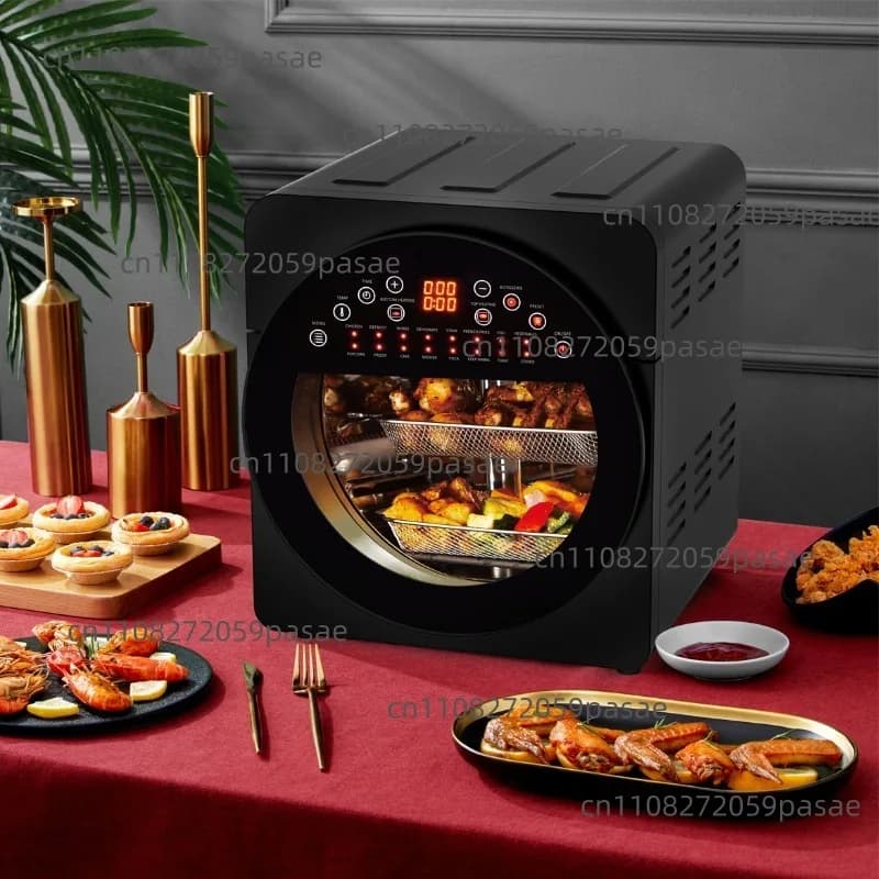 14L Capacity Air Fryer, Intelligent Multi-function Rotating Visual Air Fryer