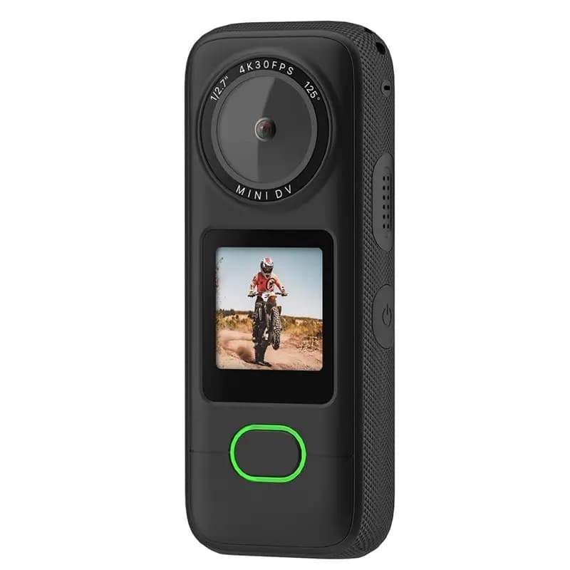 A25P sports camera with 4K touchscreen, Wi-Fi, video streaming, ideal for travel, motorcycle, driving recording and bodycam.