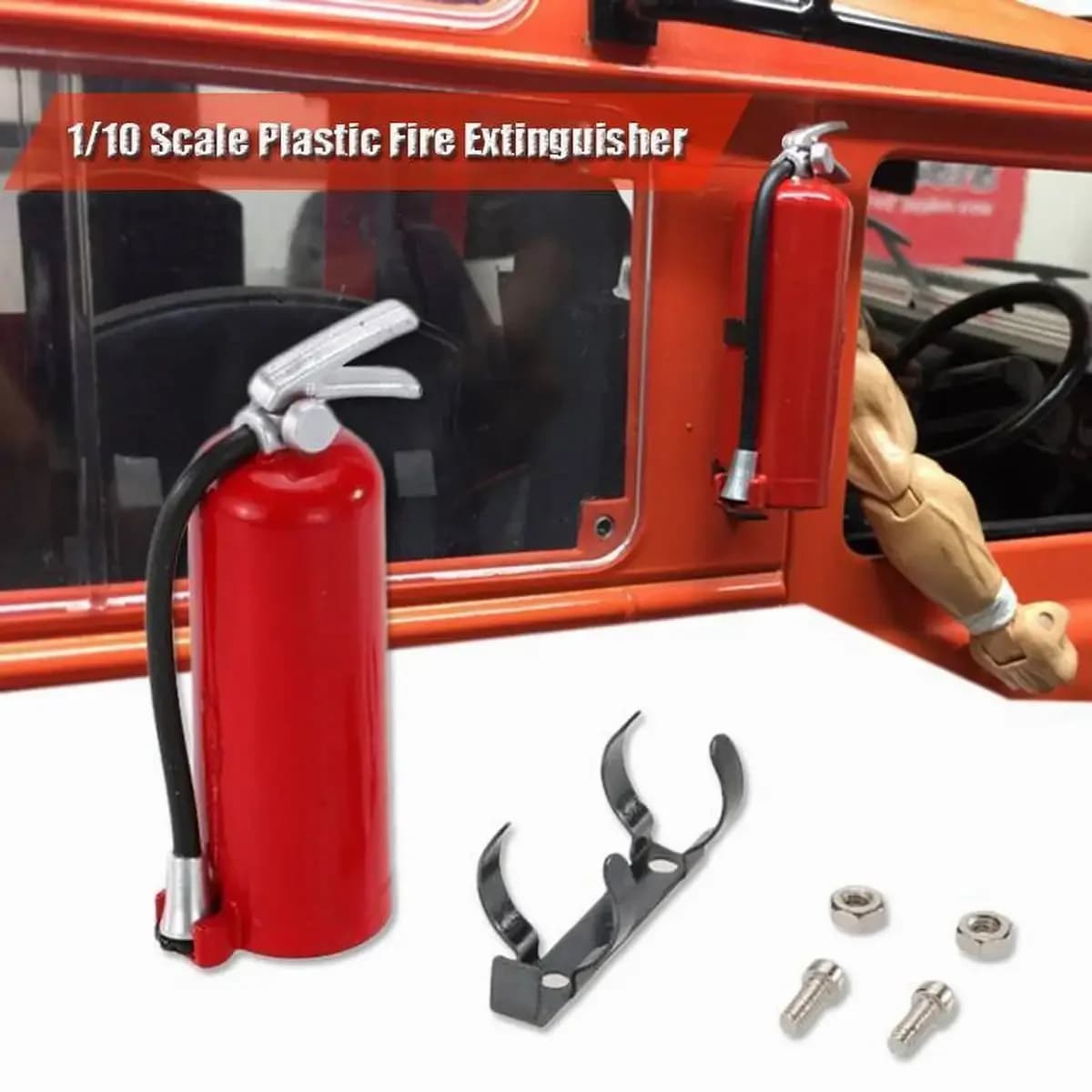 Nuovi accessori per auto RC: estintori, accessori per camion RC da arrampicata, accessori per case delle bambole, giocattoli per il gioco di imitazione, regali per bambini