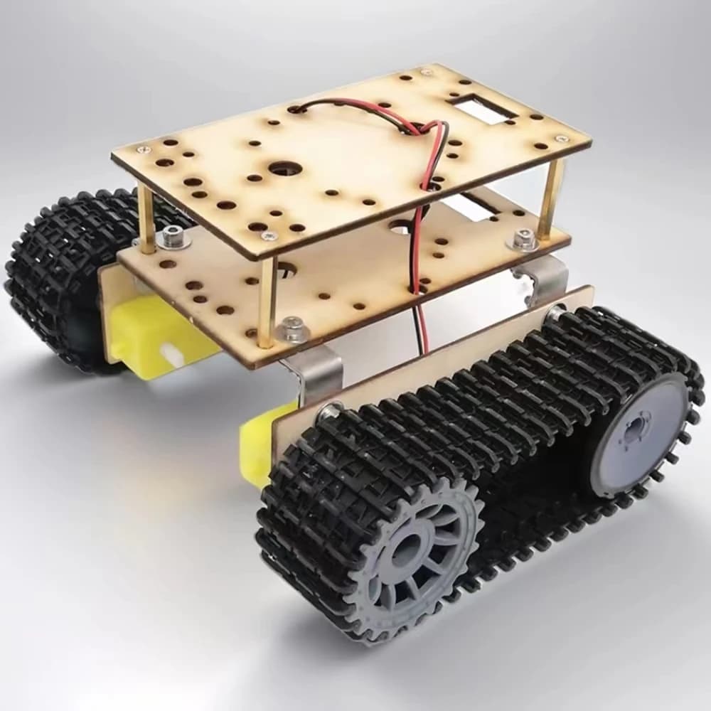 Per telaio auto robot economico 1 strato doppio strato RC serbatoio telaio building block bordo in legno TT motor 3-9v crawler smart