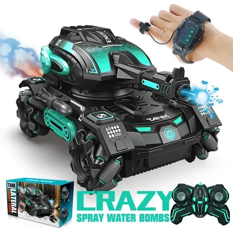 Auto spray con telecomando con rilevamento dei gesti 2.4G a quattro ruote stunt lancio acqua polo serbatoio auto ragazzo macchina armatura gioco auto giocattolo
