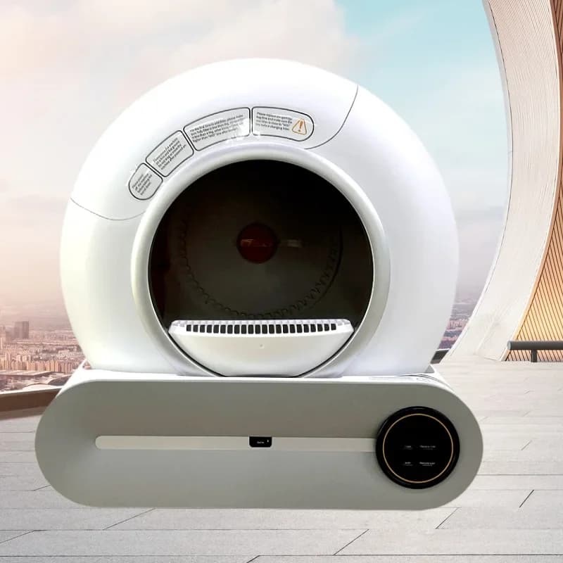 Toilette intelligente automatica per lettiera per gatti autopulente da 65 litri con controllo app Borsa per la spazzatura WiFi 2.4G e tappetino per lettiera inclusi