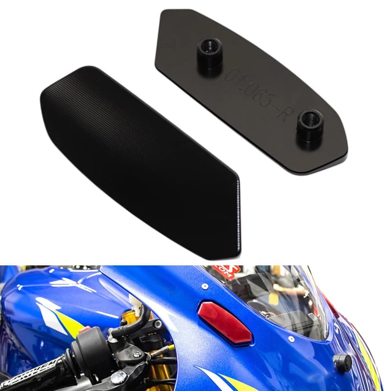 Per SUZUKI GSX-R1000 Specchio Foro Copertura Decorativa Base Retrovisore deflettore Eliminatori Cap GSXR1000R GSXR GSX-R 2017-2024 Moto
