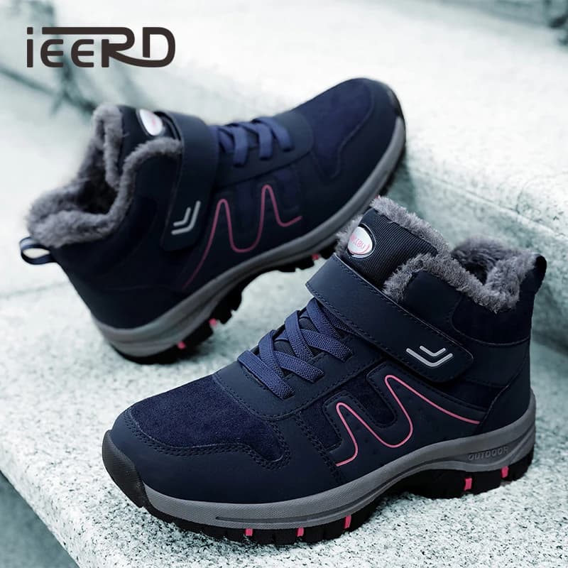 Stivali da neve invernali da donna per uomo e donna stivali da trekking all'aperto scarpe da ginnastica da donna calde antiscivolo taglia 35-45 calzature alla caviglia