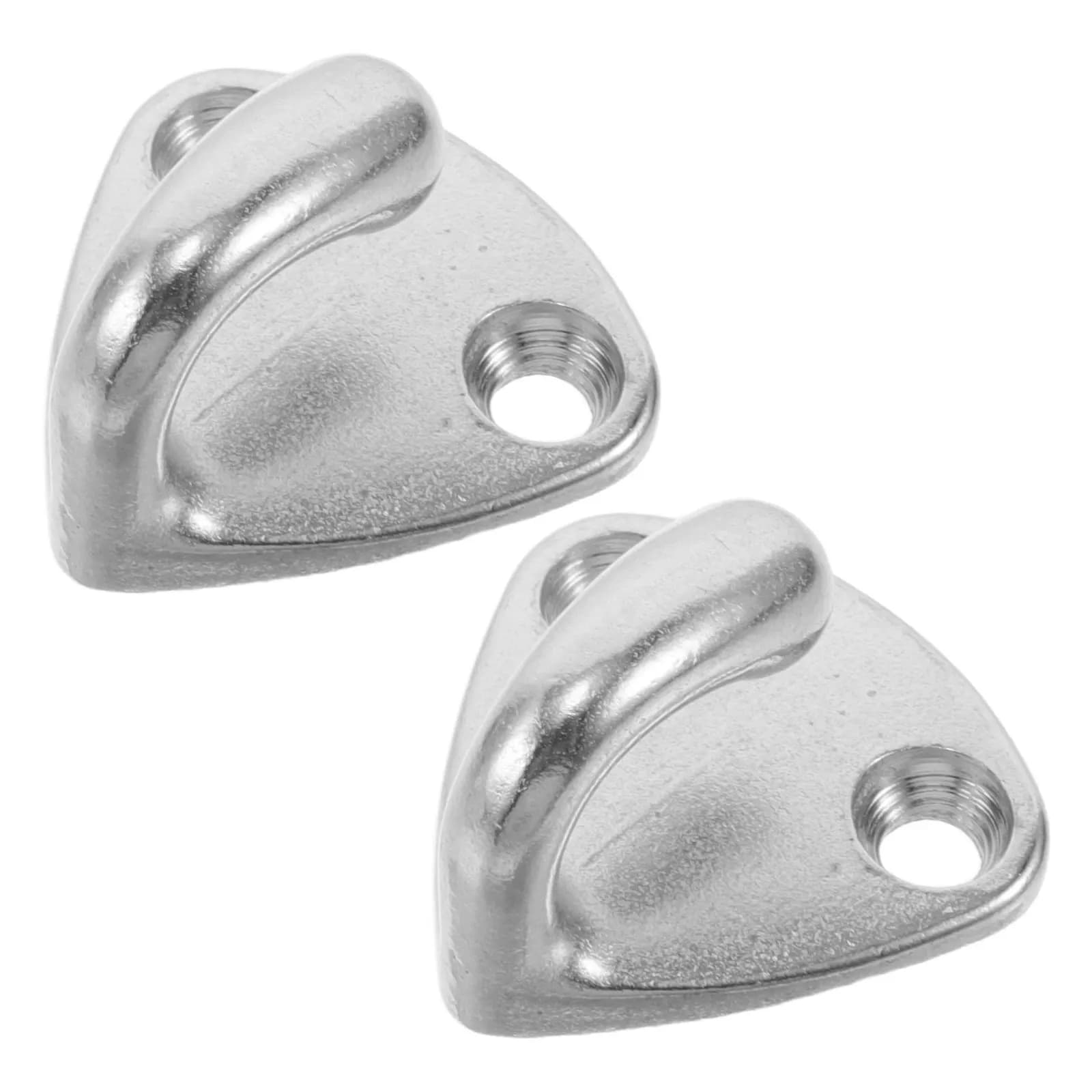 2Pcs Marine Stainless Steel Hooks Heavy Duty Boat Fending Pad Hook for Hat Coat Rope Storage Yacht Deck Nautical Hardware