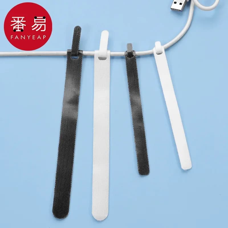 Gestore cavi B1P49-Branch Finitura Velcro Cavo dati Archiviazione Fascette autoadesive Cinghie fisse