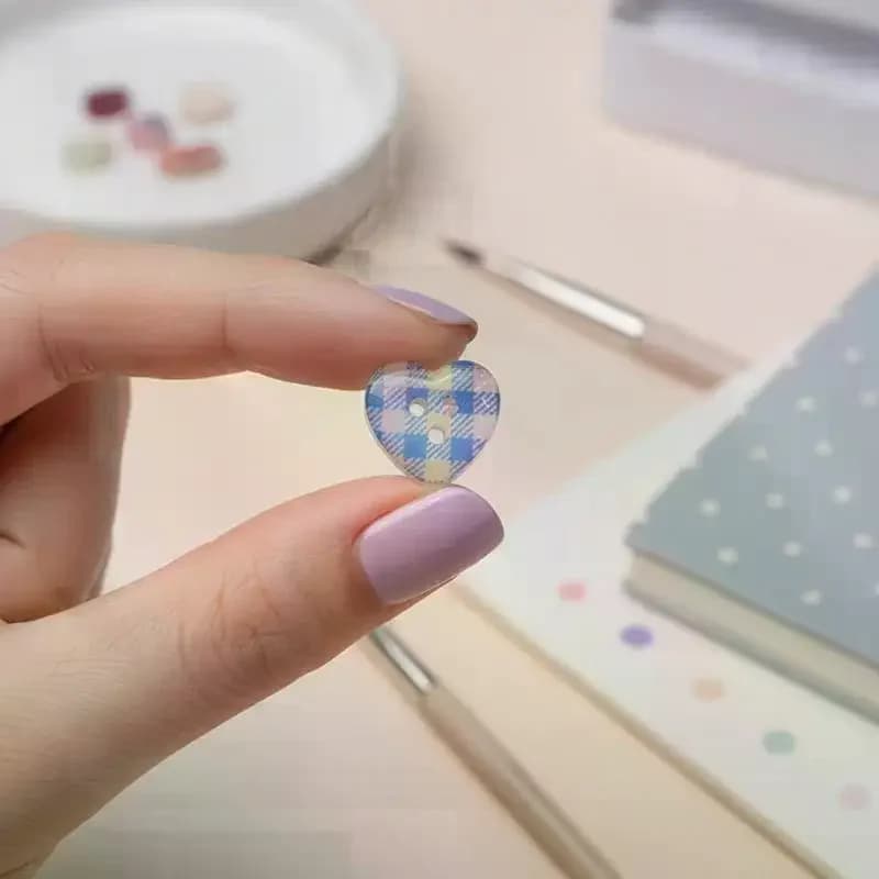 3D Buttons Nail Art Mold Silicone Cute Nail Charms Tool Women DIY Manicure Multi Shapes Button Small Model Resin Buckle Supplies