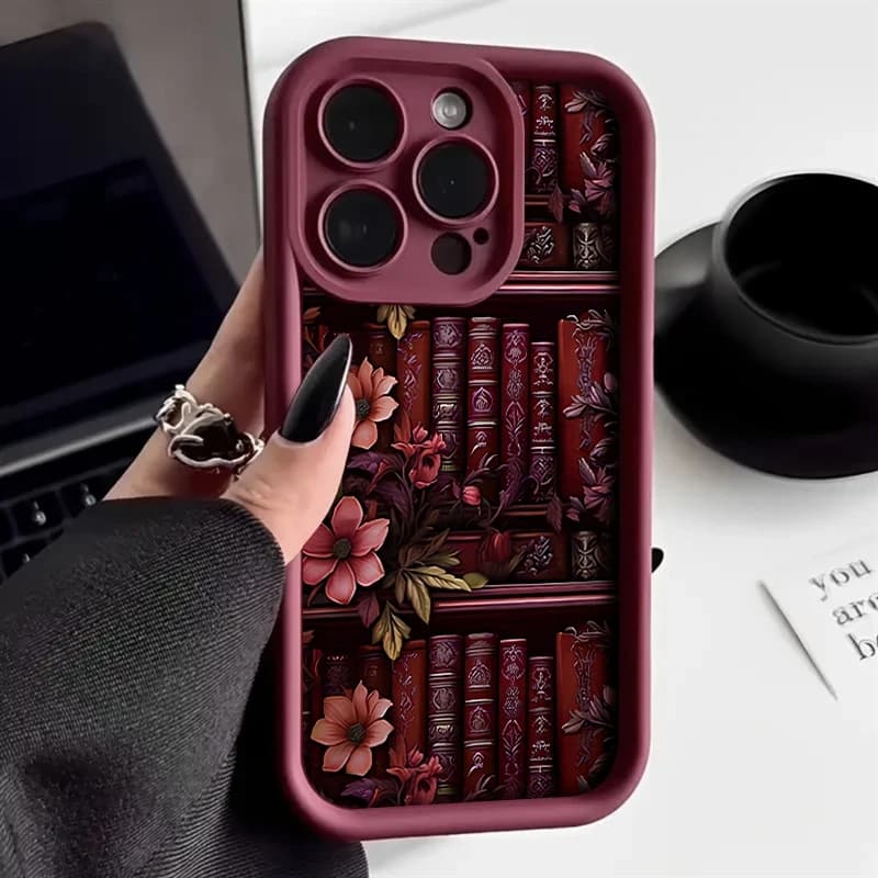 Trendy floral pattern phone case for iPhone 17 Air 16 15 14 13 12 11 Pro Max iPhone XS XR 16 PLUS, Soft cover Candy with bumper