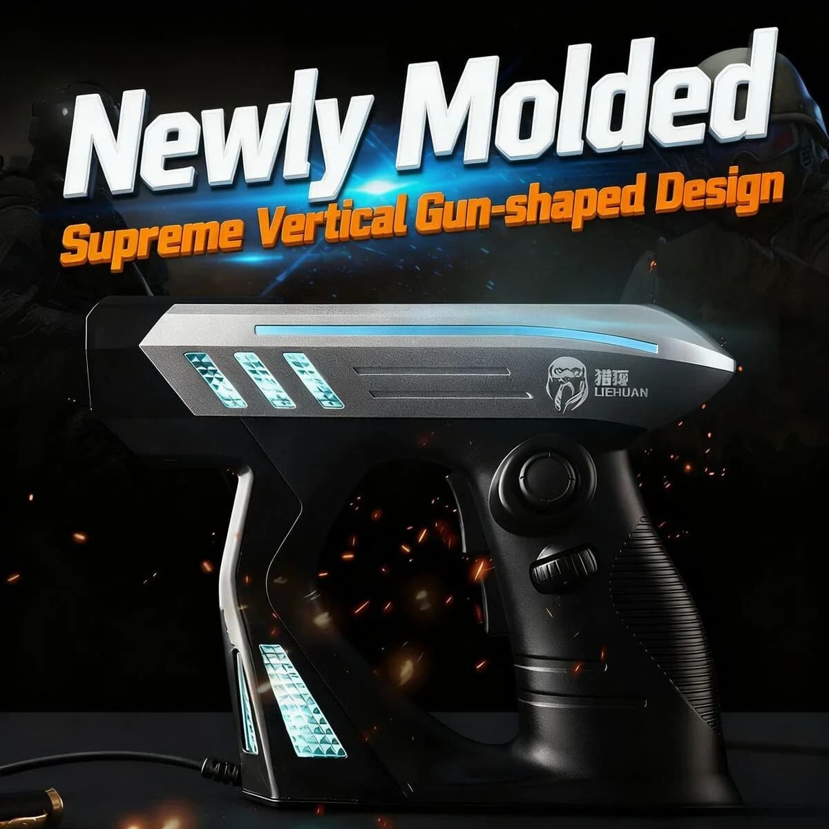 Creatice Gun Shape 3D Wired Vertical Esport Mouse Ergonomics Cool RGB Lighting Gaming Mice For FPS Game Office Boys Mans Gifts