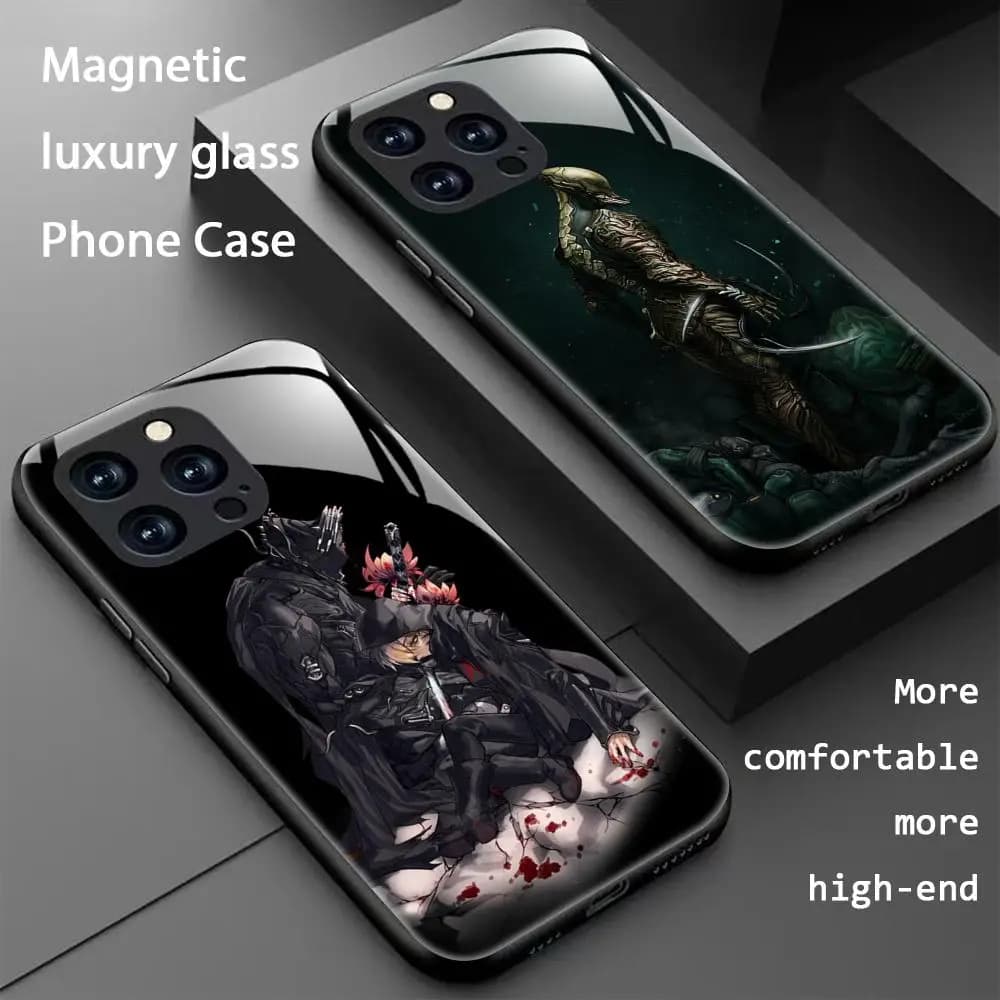 Game W-Warframe Cool Phone Case For iPhone 17 16 15 14 13 12 11 X XR XS 8 Plus Mini Pro Max Glass Magnetic Phone Case
