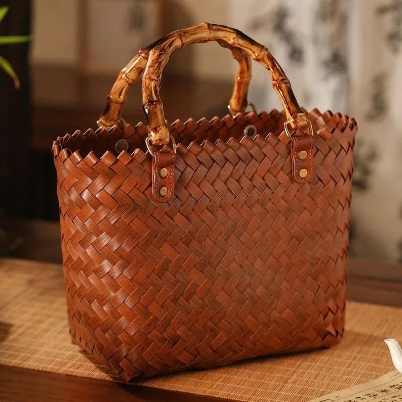Borsa fatta a mano, borsa per cosmetici, cestino per verdure, borsa da spiaggia