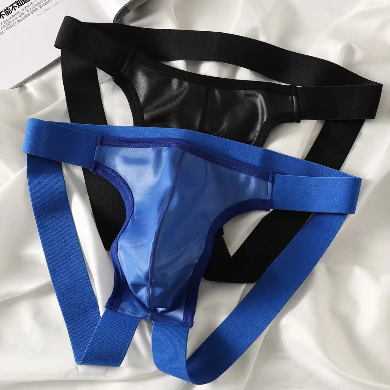 Men Sexy G-string Soft Ribbed T-back Thongs Breathable Underwear Bulge Pouch Underpants Male Bikini Trunks Wide Belt Panties