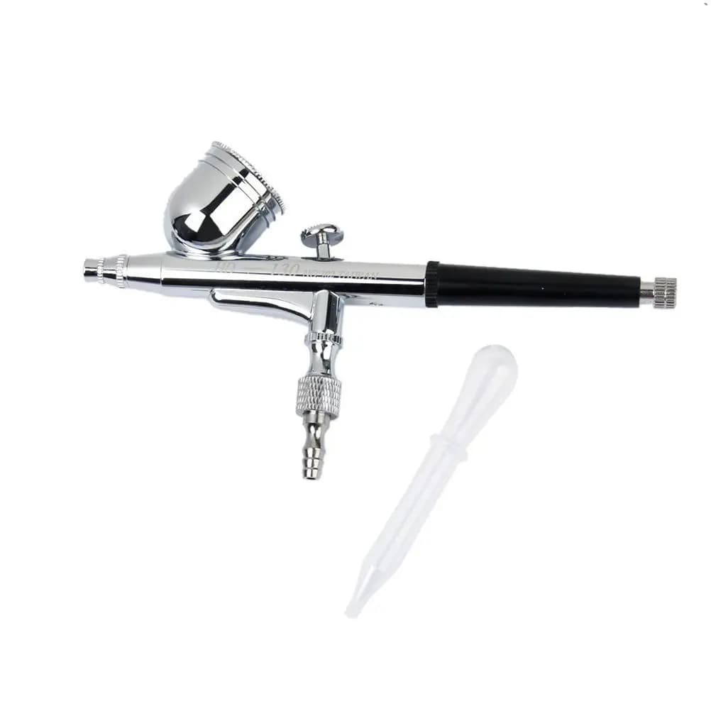 Aerografo a spruzzo con ugello da 0,2 mm per nail art, pittura di dettagli fini, penna aerografo elettrica doppia per arte.