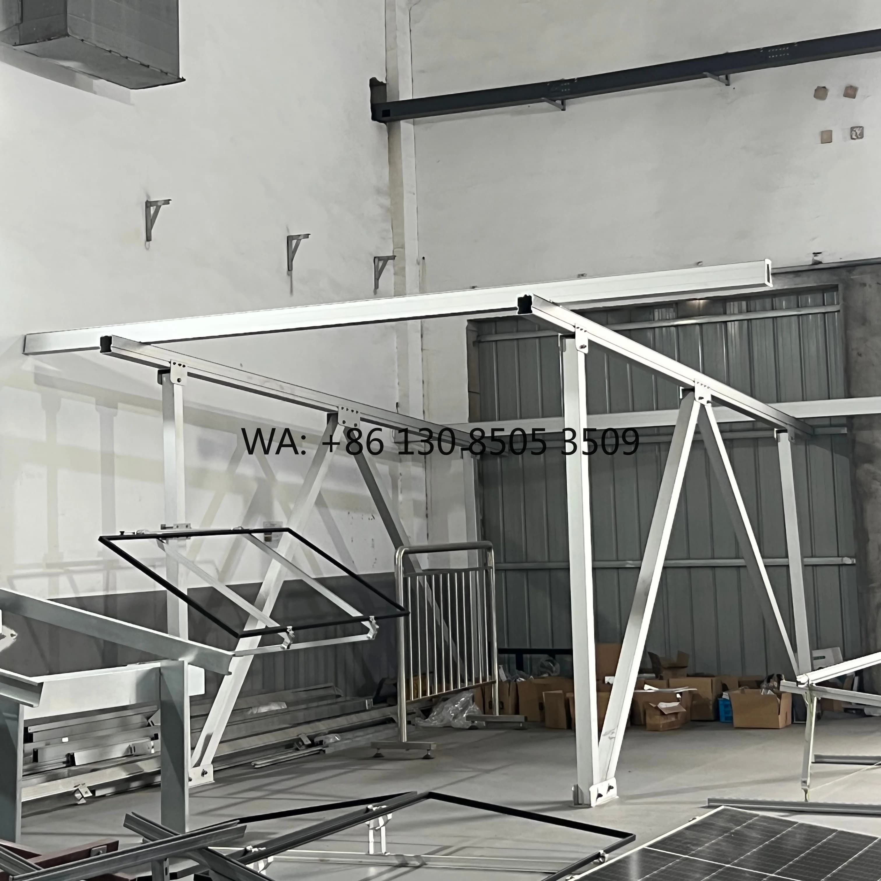 Aluminum PV Solar Panel Mount Photovoltaic Support Frame Structures Rail Bracket Frame Aluminum Profile