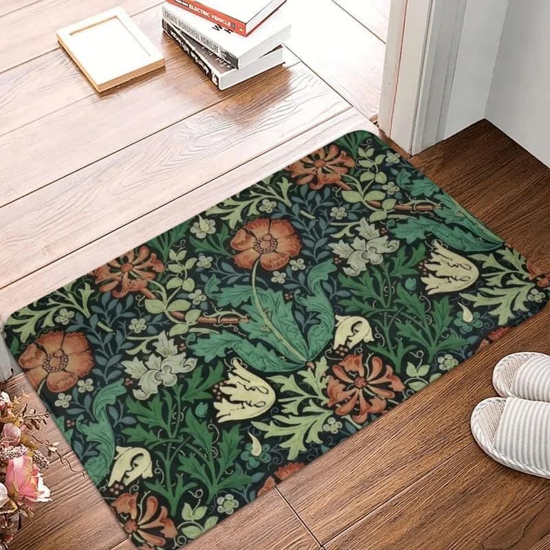 William Morris Tappeto Porta da pavimento anteriore Tappetini da ingresso Modello tessile per interni Bagno Cucina Zerbino Tappeto da balcone Tappetino antiscivolo