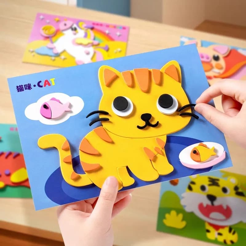 20 Pezzi di Puzzle 3D con Adesivi, Decalcomanie 3D, Divertenti Giochi Fai-da-Te per Bambini, Regali di Halloween e Natale