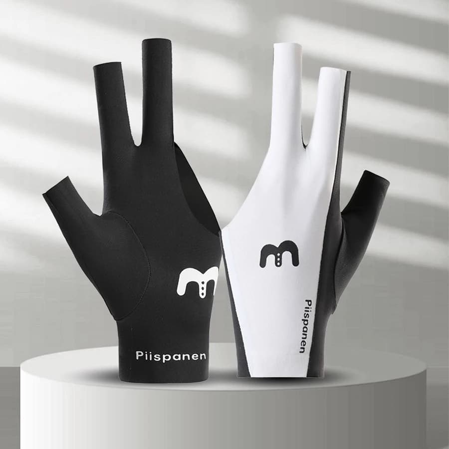 Breathable Lycra Billiard Pool Gloves, Three Finger Non-slip Snooker Cue Shooting Gloves for Left Right Hand Professional Billia