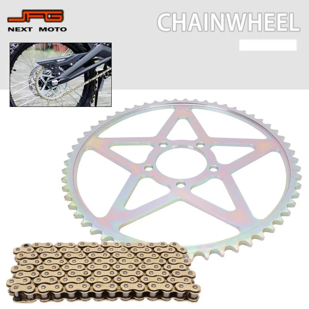 Motorcycle Parts 48T Pinion 106L Set of Oil Sealed Chains Kit for Surron Sur-Ron Light Bee X/S Dirt Bike Electric Offroad